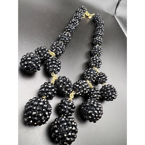 J. Crew Black Statement Necklace - Picture 2 of 6